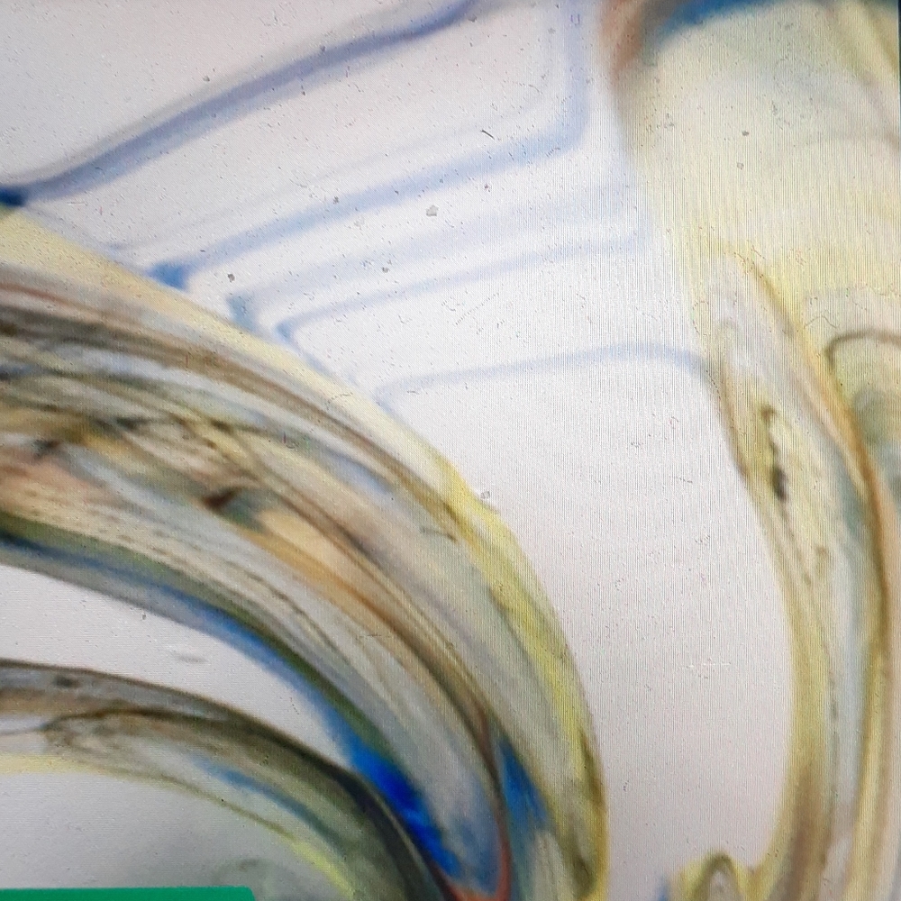 Tarnewiec handblown art glass compote. - Picture 3 of 5